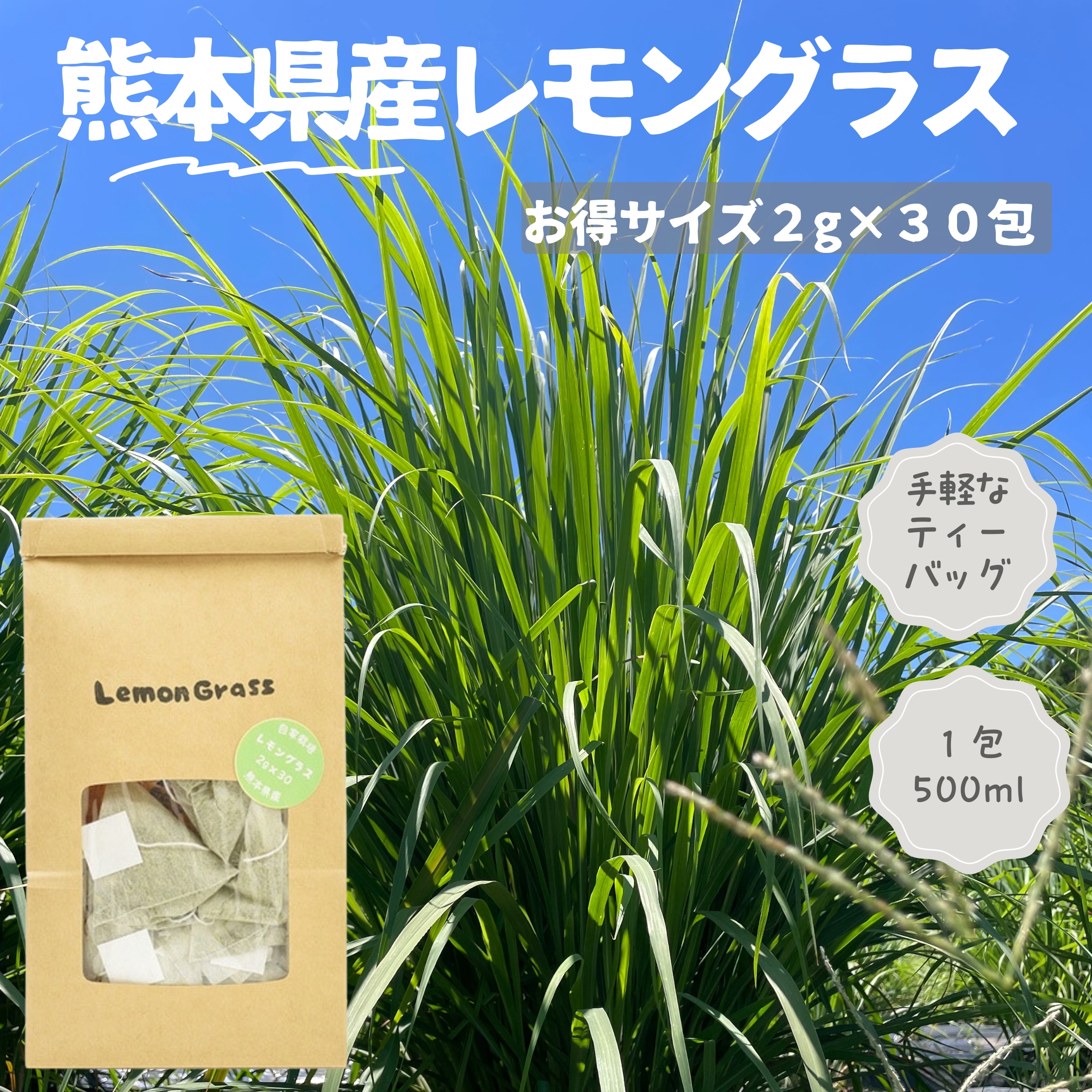 熊本県産レモングラス(2g×30包) | chamstea36